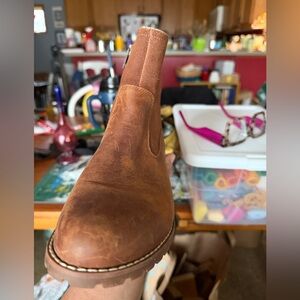 Men's Brown Leather Chelsea Boot - Classic Slip-On